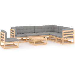 vidaXL 3076819 Lounge-Set, 1 Bord inkl. 7 Soffor