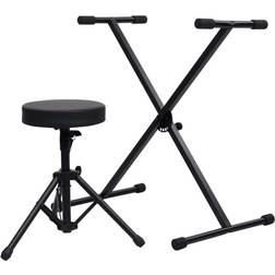 vidaXL 70095 Keyboard Stand With stool