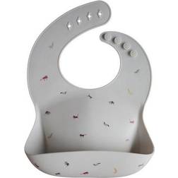 Mushie Silicone Baby Bib Safari