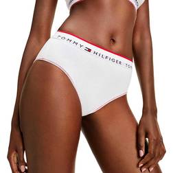 Tommy Hilfiger Repeat Logo High Waist Brief - White