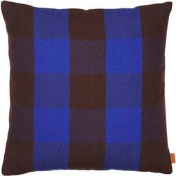 Ferm Living Grand Indvendig pude Chocolate/Bright Blue (50x50cm)