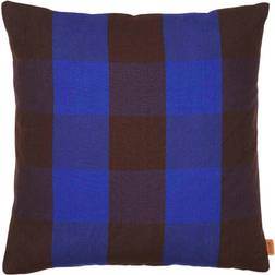 ferm LIVING Grand Innenkissen Chocolate/Bright Blue (50x50cm)