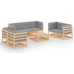 vidaXL 3076504 Loungesæt, 1 borde inkl. 7 sofaer