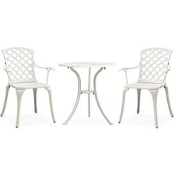 vidaXL 315593 Bistro Set, 1 Table incl. 2 Chairs