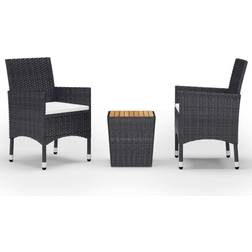 vidaXL 3058362 Café-Set, 1 Tisch einschl. 2 Stühle