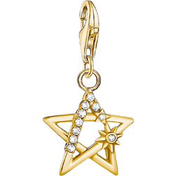 Thomas Sabo Charm Club Star Charm Pendant - Gold/Transparent