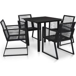 vidaXL 3058282 Juego de comedor de patio, 1 Mesa incl. 4 Sillas