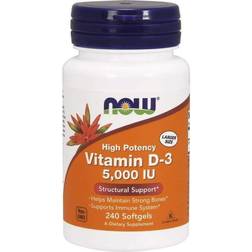 Now Foods Vitamin D 3 5000iu 240 st