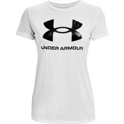 Under Armour T-Shirt Ua Live Sportstyle Graphic Ssc Donna - Bianco