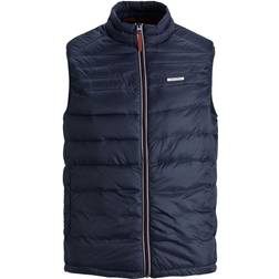 Jack & Jones Upholstered Nylon Vest - Blue/Navy Blazer