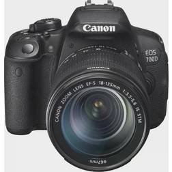 Canon EOS 700D Kit 18-135 IS STM Nero Sensore CMOS 18 Mpx Display 3' Touch Filmati Full HD