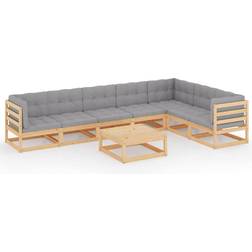 vidaXL 3076659 Lounge-Set, 1 Bord inkl. 7 Soffor