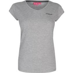 LA Gear V-Neck T-shirt Ladies - Grey Marl