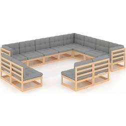 vidaXL 3076944 Loungesæt, borde inkl. 12 sofaer