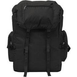 vidaXL Sac à Dos Style d'Armée Noir Sac à dos pour Camping Voyage Randonnée