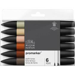 Winsor & Newton Promarke Earth Tones 6-pack