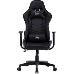 Neo Adjustable Swivel Recliner Leather Racing Gaming Chair - Black