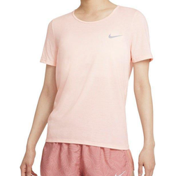 Nike Dri-FIT Run Division T-shirt Women - Pale Coral/Black/Reflective Silver