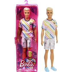 Mattel Ken Doll Fashionista Checkered Shirt GRB90