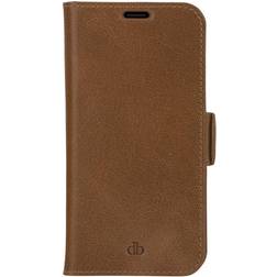 dbramante1928 Copenhagen Slim Etui à rabat pour téléphone portable cuir pleine fleur brun clair pour Apple iPhone 13 Pro Max