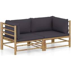 vidaXL 3058201 Loungeset, Bord inkl. 2 Soffor