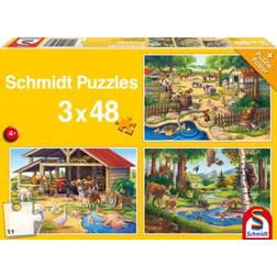 Schmidt Spiele My Favorite Animals 3x48 Pieces