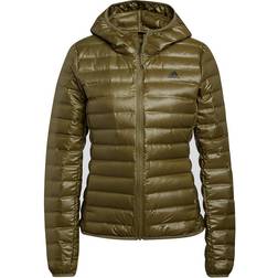 adidas Women Varilite Hooded Down Jacket - Focus Olive