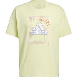 adidas Love Unites Graphic Gender Neutral T-shirt Unisex - Yellow Tint