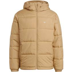 Adidas Padded Hooded Puffer Jacket - Beige Tone