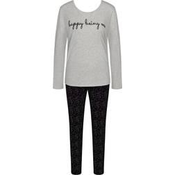 Triumph Lounge Me Cotton Pyjama Set - Grey