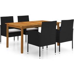 vidaXL 3067832 Ensemble repas de patio, 1 Table incluse 4 Chaises