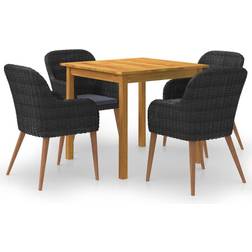 vidaXL 3067732 Essgruppe, 1 Tisch einschl. 4 Stühle