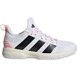 Adidas Junior Stabil Indoor - Cloud White/Core Black/Solar Red