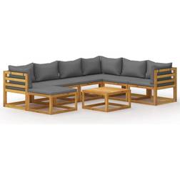 vidaXL 3057615 Loungesæt, 1 borde inkl. 6 sofaer