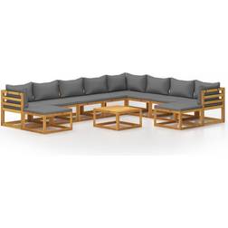 vidaXL 3057617 Loungesæt, 1 borde inkl. 8 sofaer