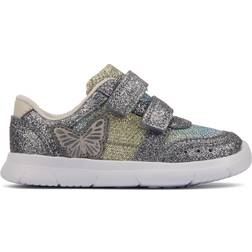 Clarks Toddler Ath Wing - Pewter Metallic Combination