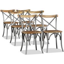 vidaXL - Køkkenstol 84cm 6stk