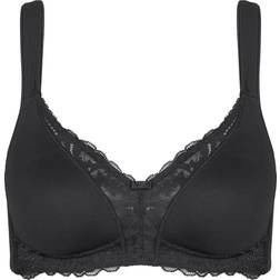 Triumph Modern Lace Cotton Non-Wired Bra - Black