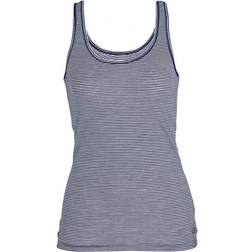 Icebreaker Women's Merino Siren Tank Top - Royal Navy/Snow Stripe