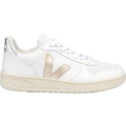 Veja V-10 Leather W - White/Platine/Silver