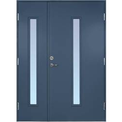Scandidoor Standard Ytterdörr Frostat glas S 6020-R90B H (150x200cm)
