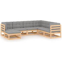vidaXL 3076754 Loungeset, Bord inkl. 6 Soffor