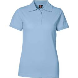 ID Ladies Stretch Polo Shirt - Light Blue