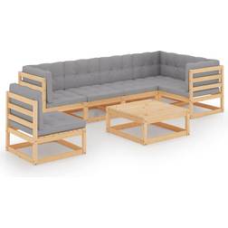 vidaXL 3076619 Loungesæt, 1 borde inkl. 6 sofaer