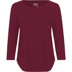 Neutral Ladies 3/4 Sleeve T-shirt - Bordeaux