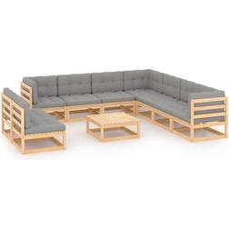vidaXL 3076909 Loungeset, 1 Bord inkl. 9 Soffor
