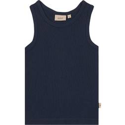 Wheat Boy's Wool Singlet - Navy (9004e-775-1432)