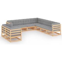 vidaXL 3076724 Lounge-Set, Tisch einschl. 9 Sofas