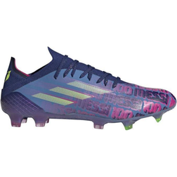 adidas X Speedflow.1 Messi FG Cleats - Victory Blue/Shock Pink/Solar Yellow