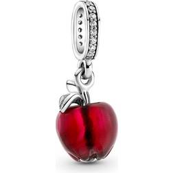 Pandora Murano Apple Dangle Charm - Silver/Red/Transparent